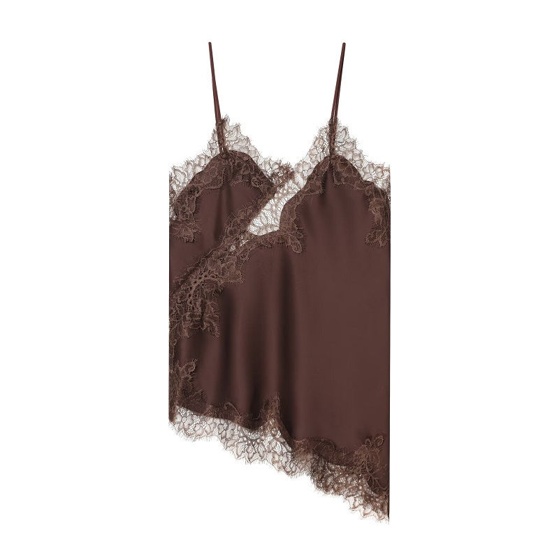 Thumbnail: MUJER Asymmetric Lace Top Female Sexy Slip Backless Tops for Women Summer Camiso
