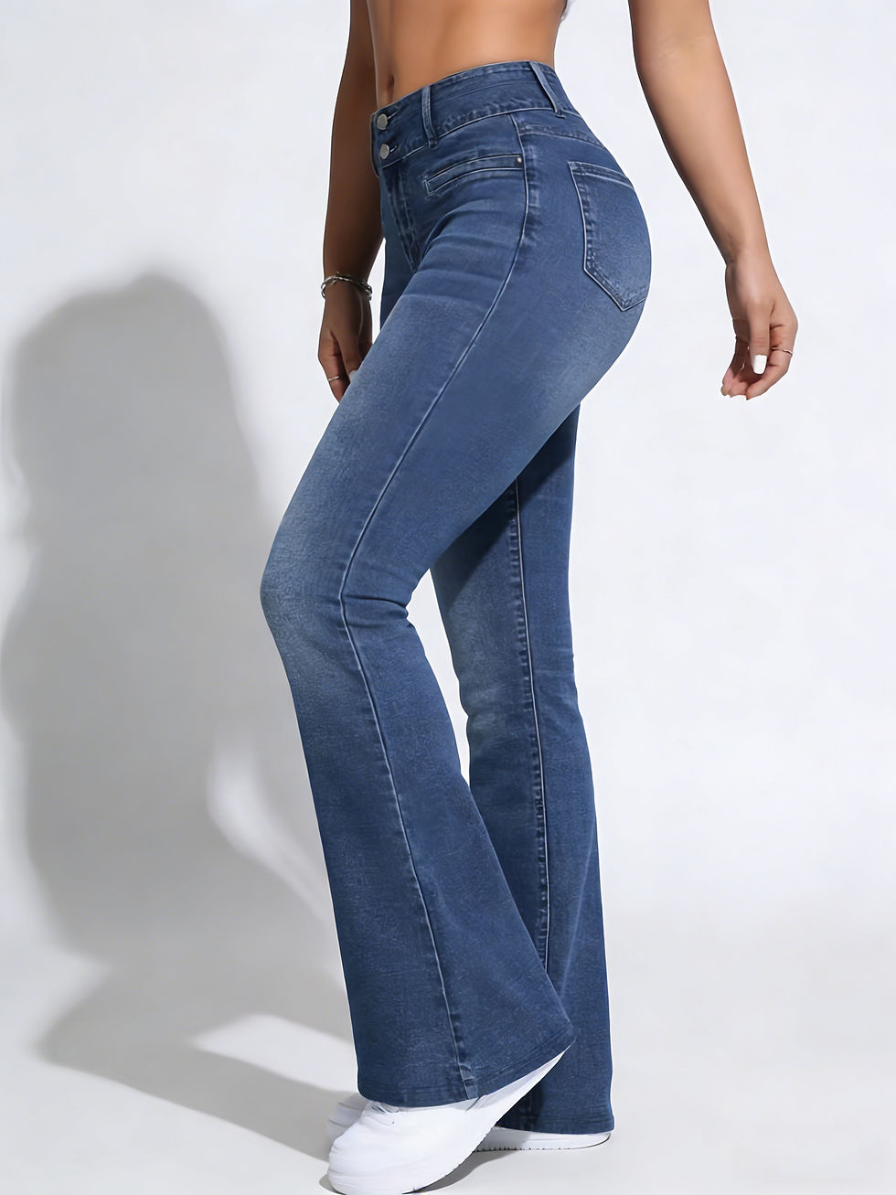 Thumbnail: Women's Flared pants, non-denim Printed Elastic High Waist Slim Leggings, Gym Tr