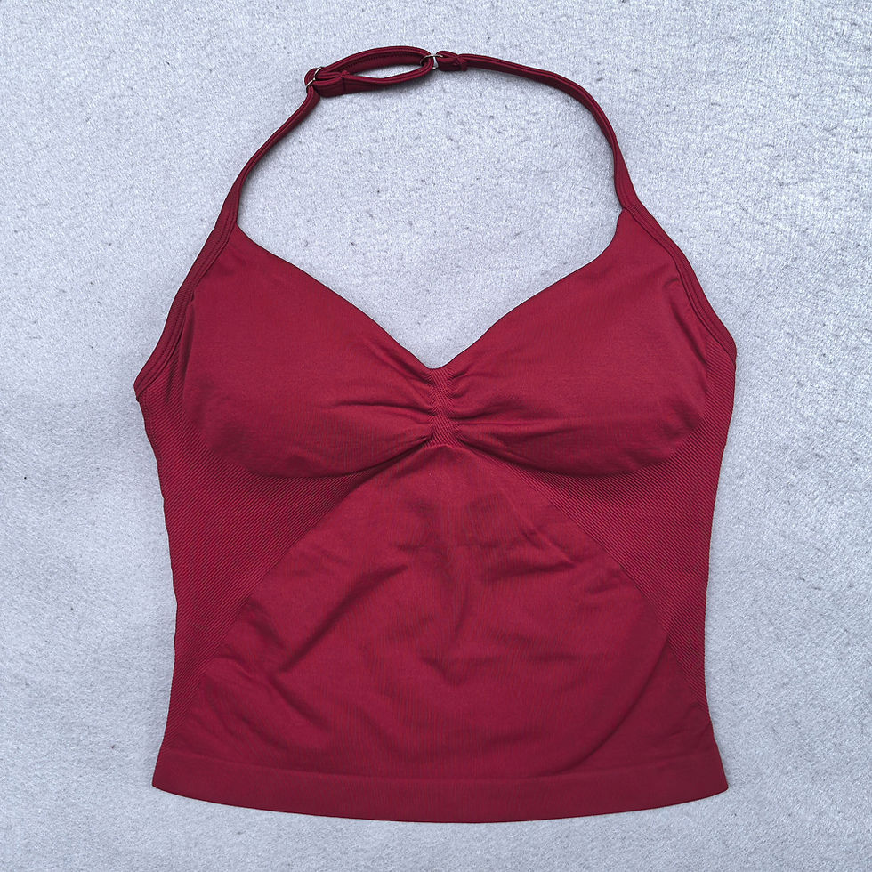 Thumbnail: Adjustable Sports Strappy Top Women Backless Gym Top Built in Bra Yoga Clothing 