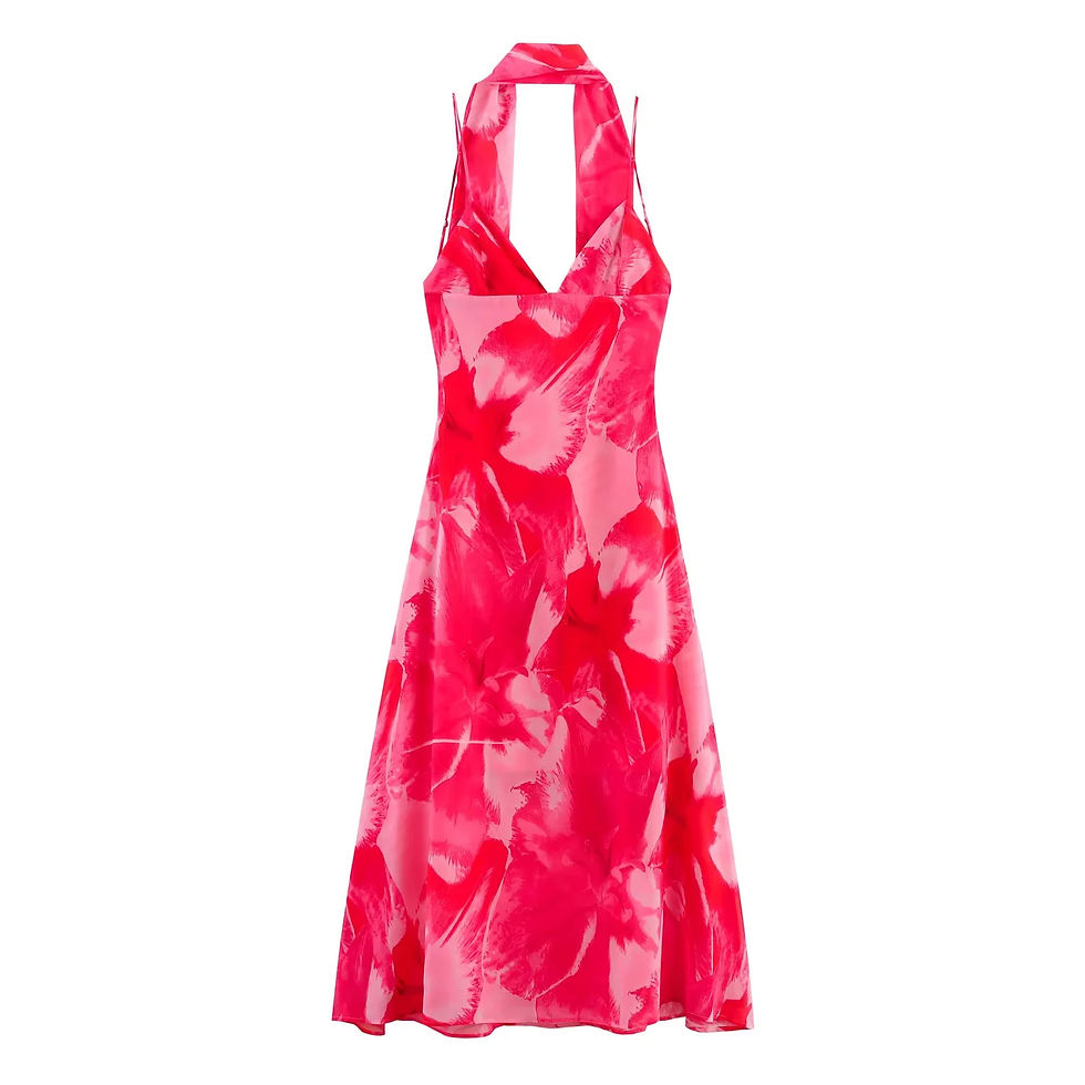 Thumbnail: KONDALA 2026 Spring Summer Chiffon Boho Women Cami Dresses Fashion Strapless Sle