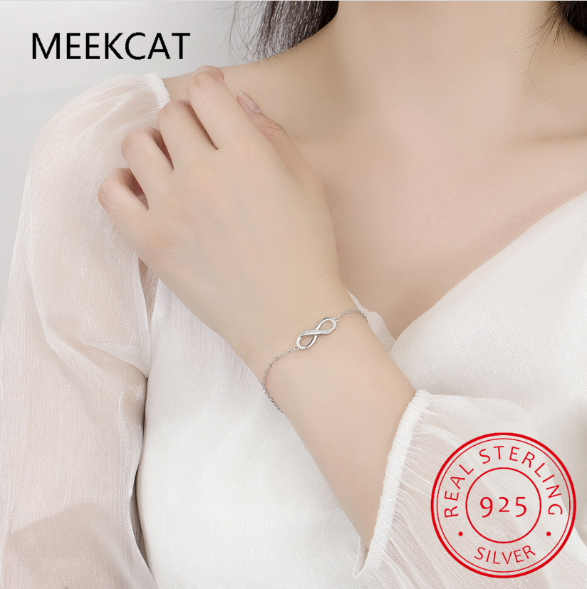 Thumbnail: D Color Moissanite Lab Created Diamond Bracelet 925 Sterling Silver Romantic Exq