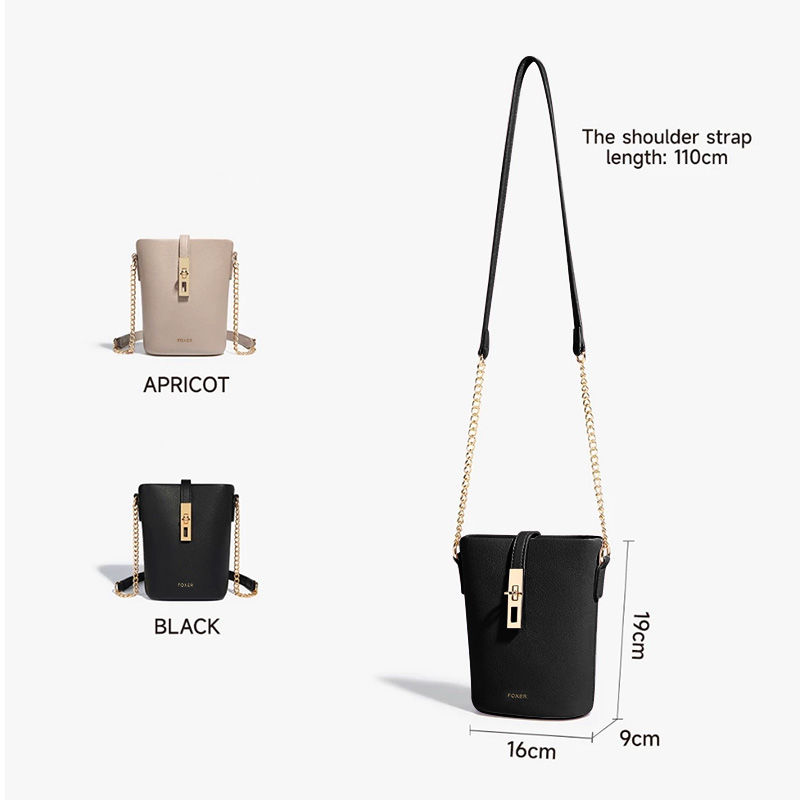 Thumbnail: FOXER Brand Chic Mini Cellphone Bag Women's Shoulder Bag PU Leather Fashion Girl