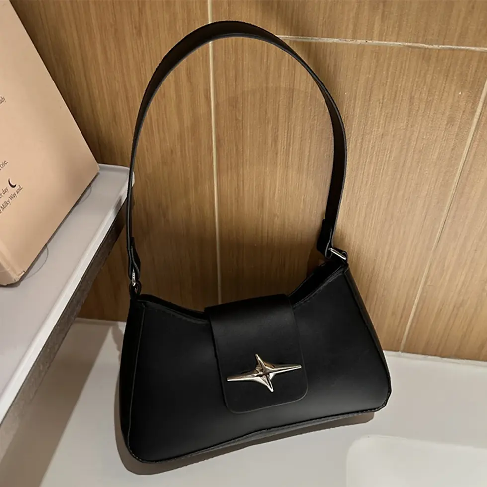 Thumbnail: Vintage Shoulder Bags Small Purse for Women Classic PU Leather Shoulder Bag Ladi