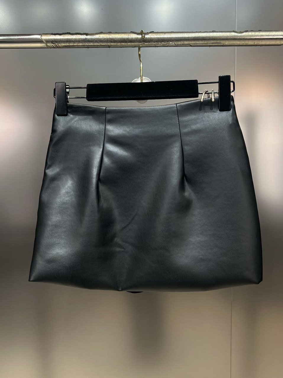 Thumbnail: DEAT Trendy Women's Multi Belt PU Leather Mini Skirt 2026 Spring Fashion New Ite