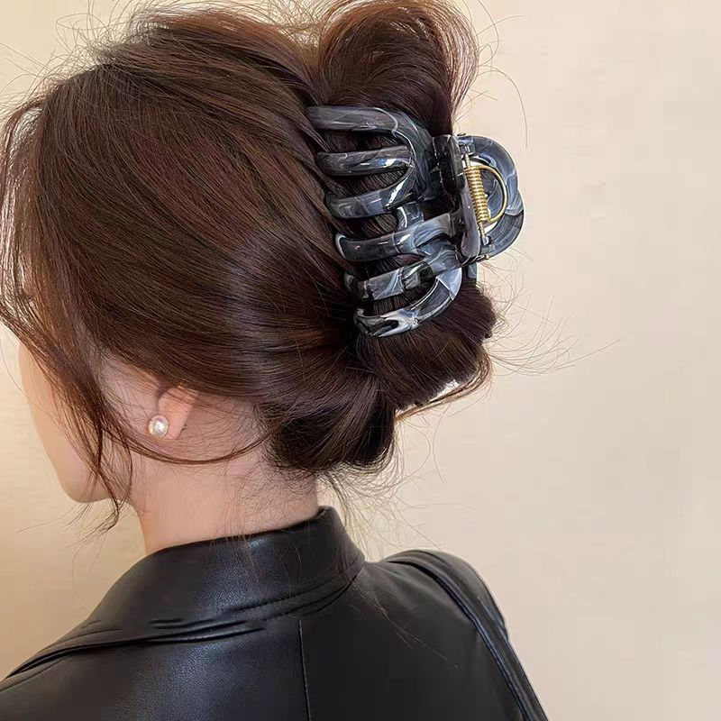 Thumbnail: New Design French Style Pumpkin Hair Claw For Women Sweet Hair Ornament Headband