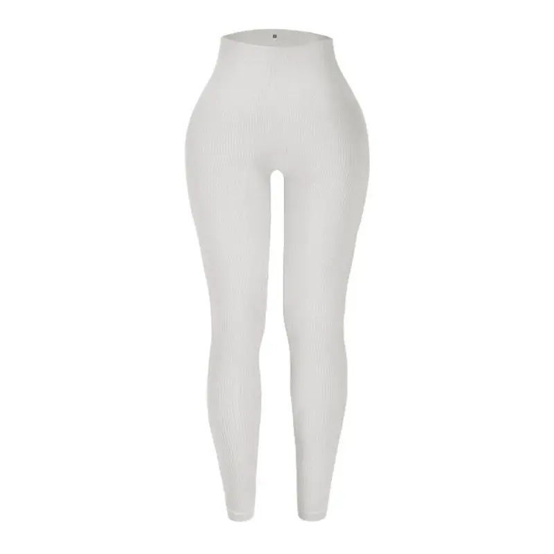 Thumbnail: Seamless Knit Yoga Leggings Women Thread Solid Tights Gym Workout Running Stretc