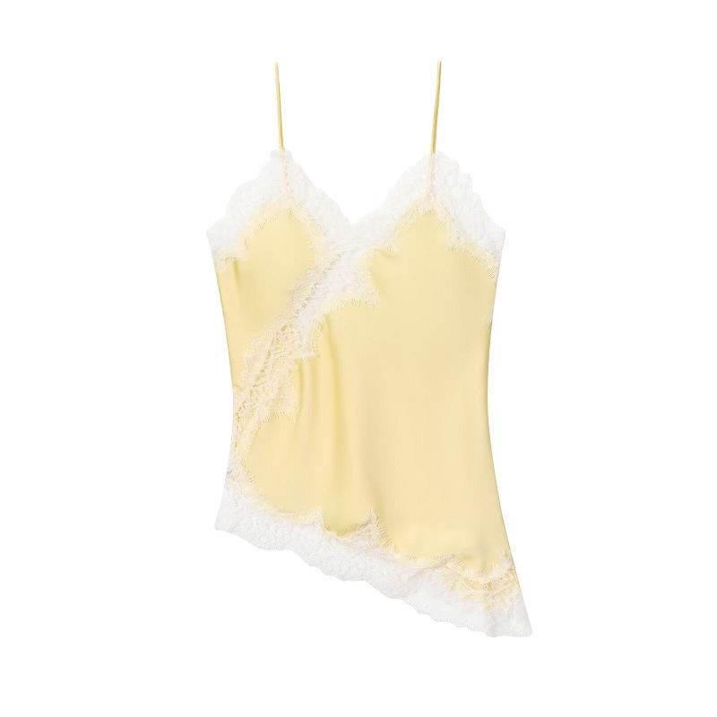 Thumbnail: MUJER Asymmetric Lace Top Female Sexy Slip Backless Tops for Women Summer Camiso