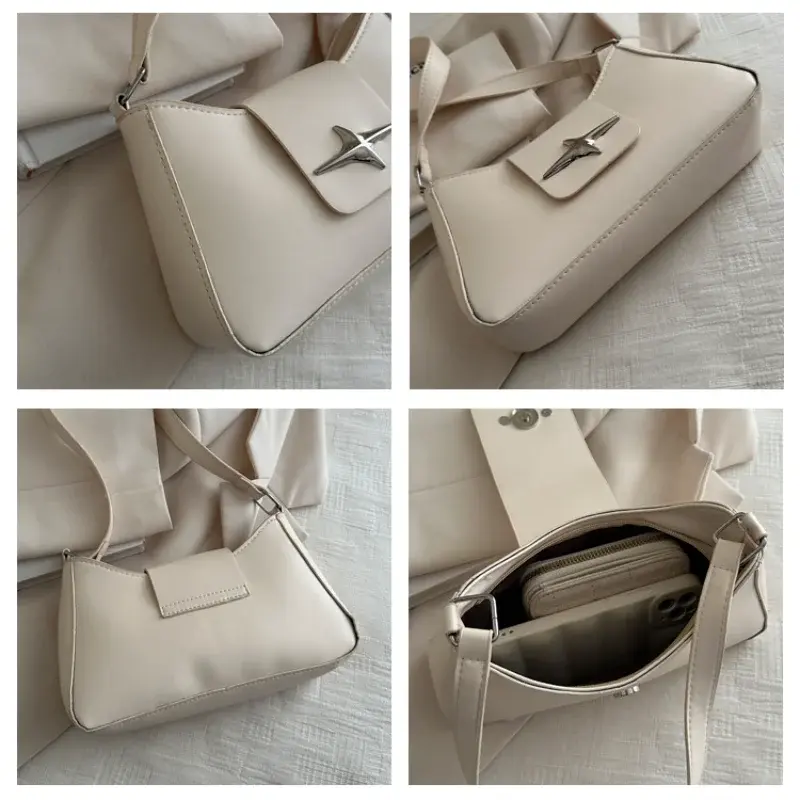Thumbnail: Vintage Shoulder Bags Small Purse for Women Classic PU Leather Shoulder Bag Ladi