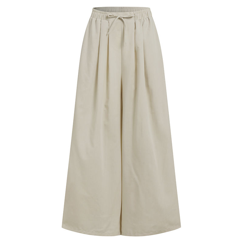Thumbnail: ZANZEA Elegant Women's Wide Leg Pants Autumn Trousers Casual Drawstring Pantalon