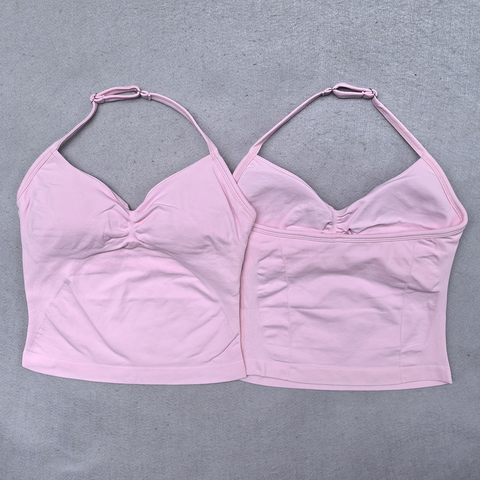 Thumbnail: Adjustable Sports Strappy Top Women Backless Gym Top Built in Bra Yoga Clothing 