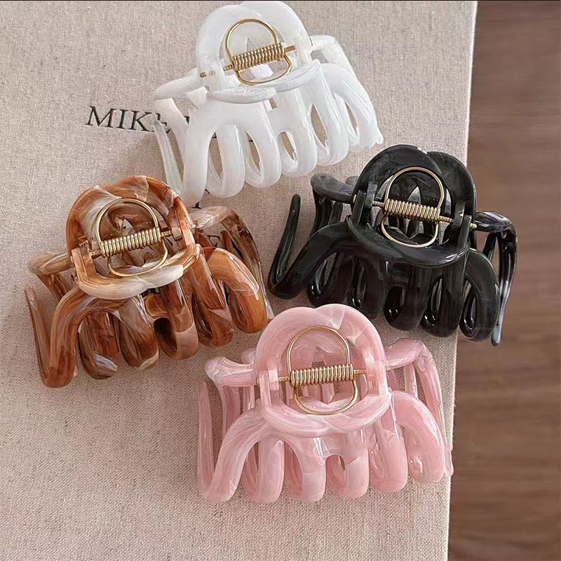 Thumbnail: New Design French Style Pumpkin Hair Claw For Women Sweet Hair Ornament Headband