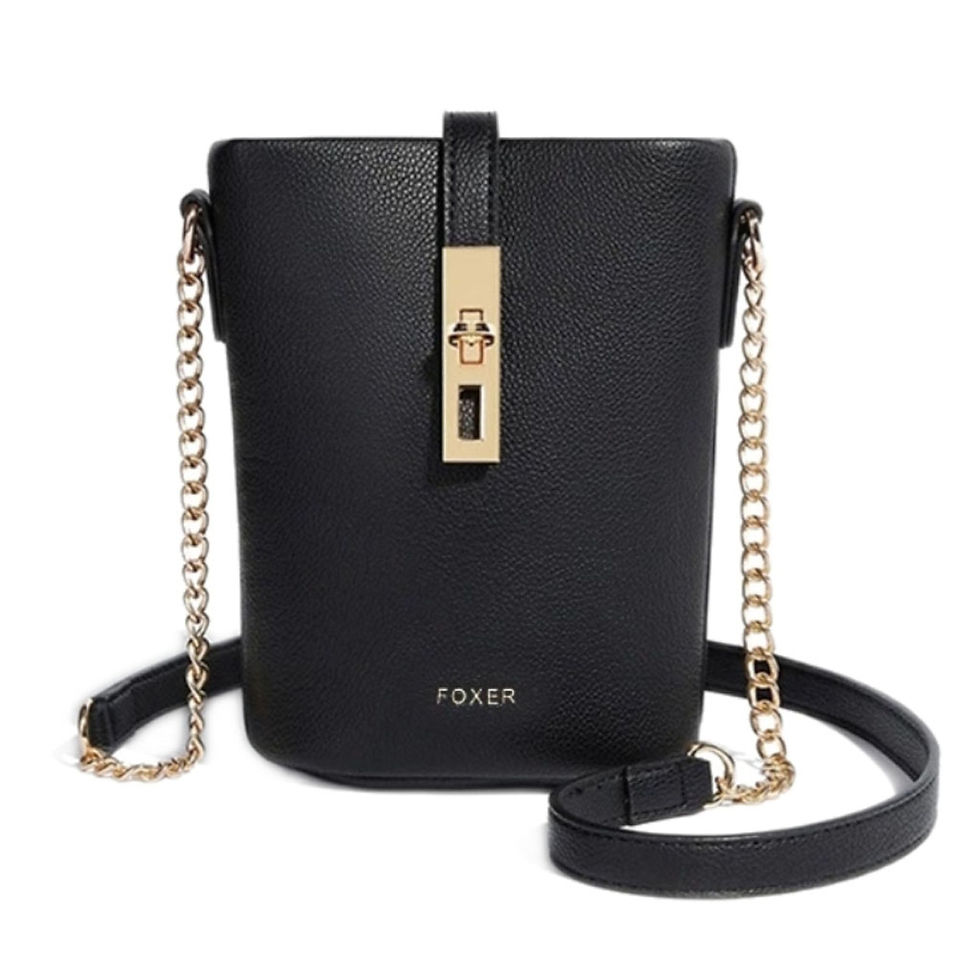 Thumbnail: FOXER Brand Chic Mini Cellphone Bag Women's Shoulder Bag PU Leather Fashion Girl