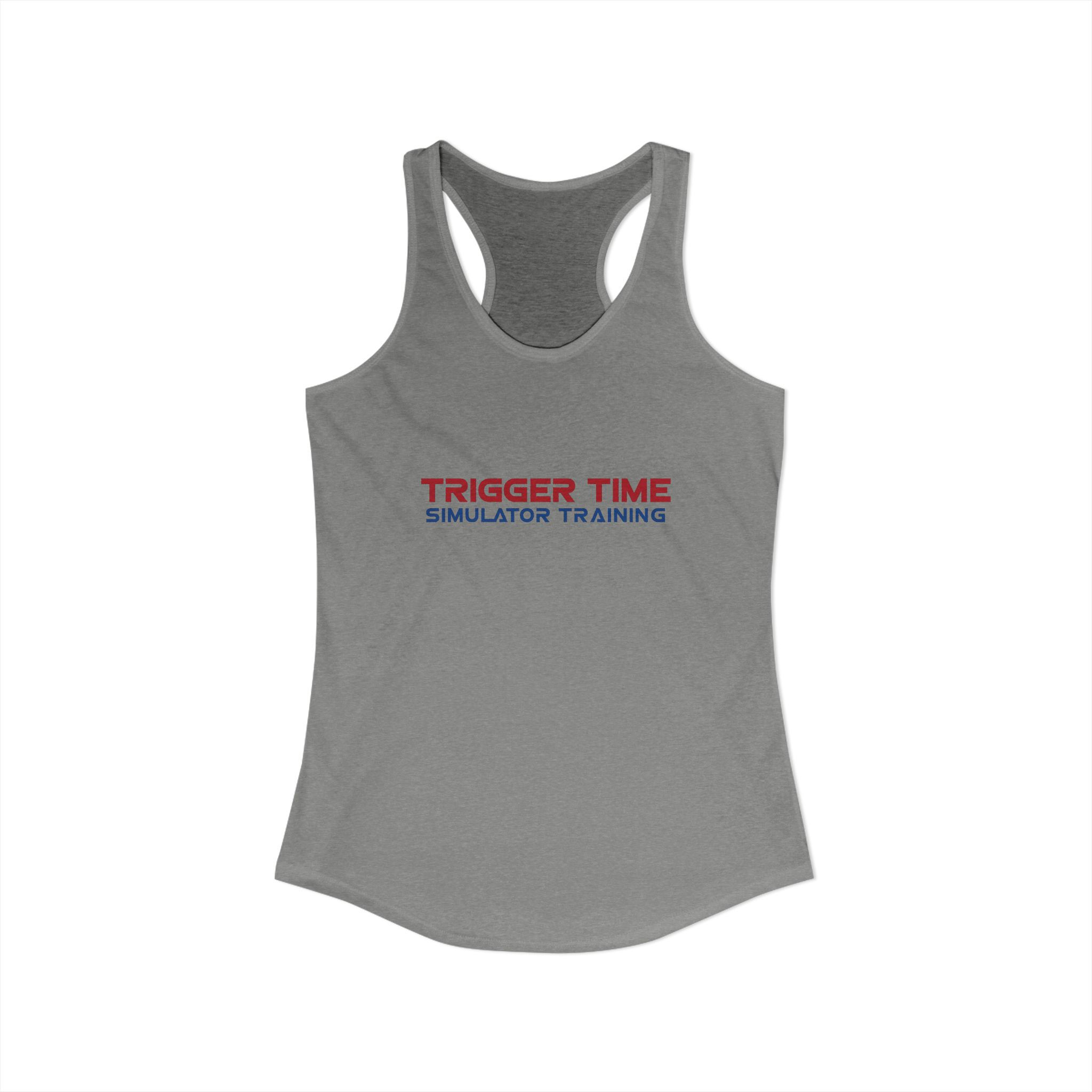 Trigger Time- Vintage Tactical Badge-Women's Ideal Racerback Tank