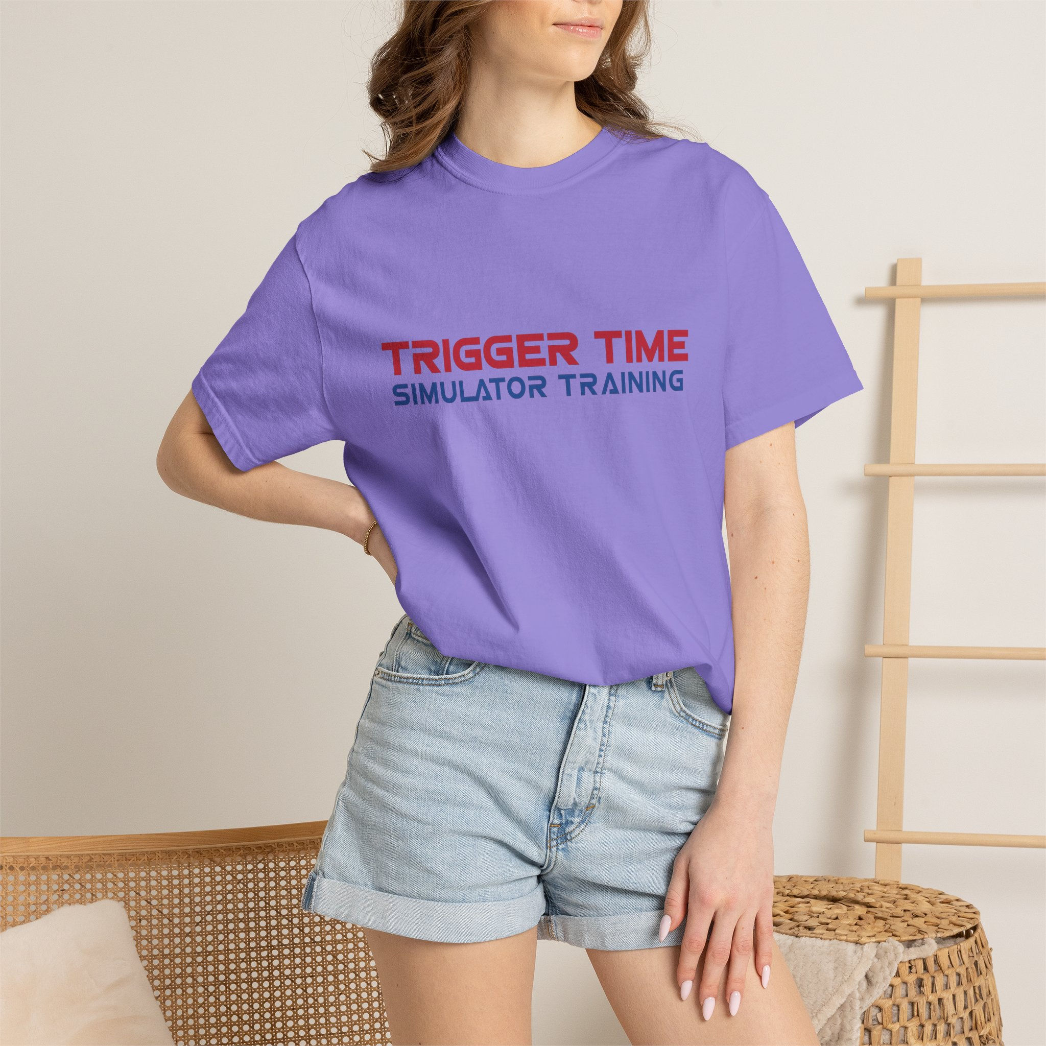 Trigger Time- Vintage Tactical Badge- Garment-Dyed T-shirt