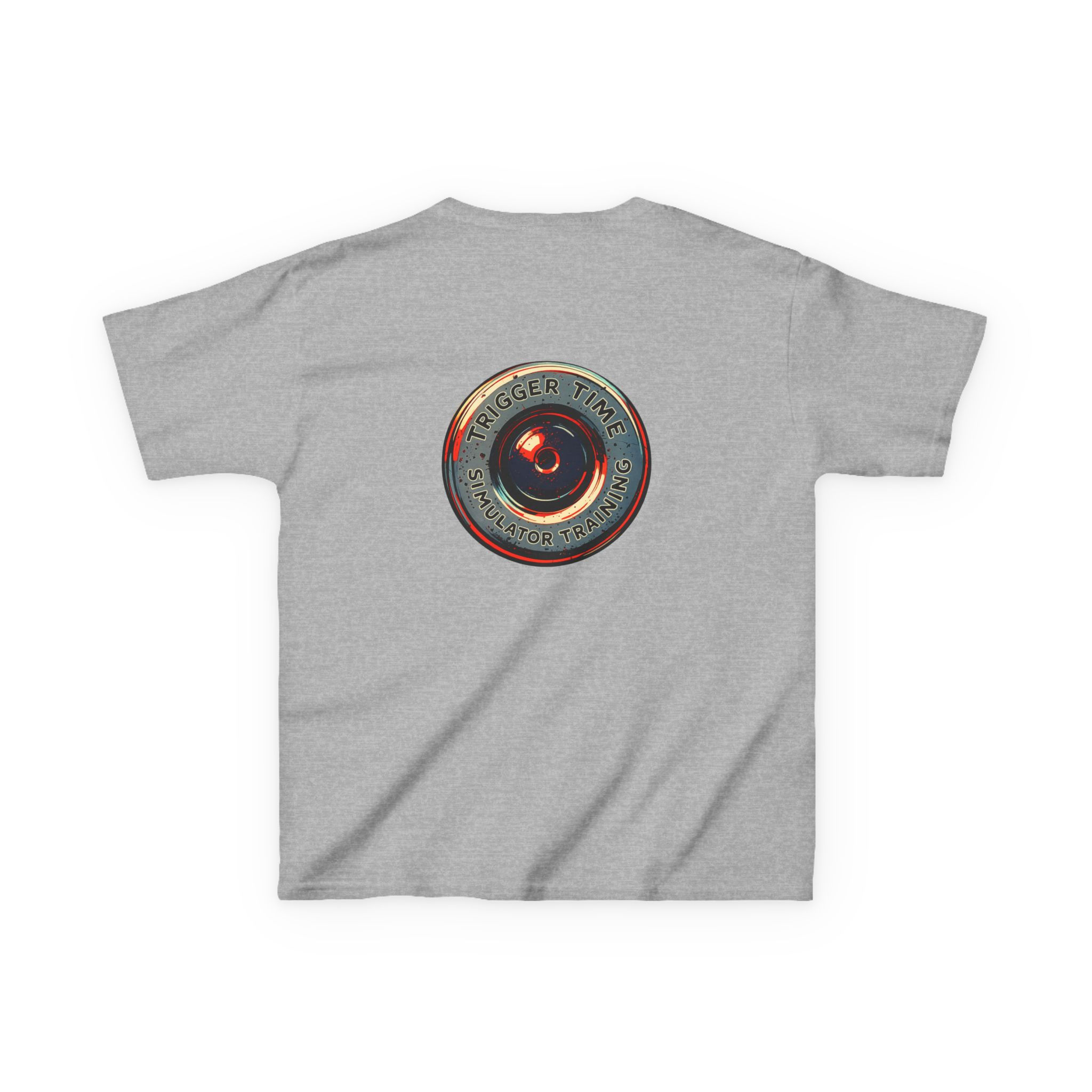 Trigger Time Front and Back Bullet Logo -Kids Heavy Cotton™ Tee