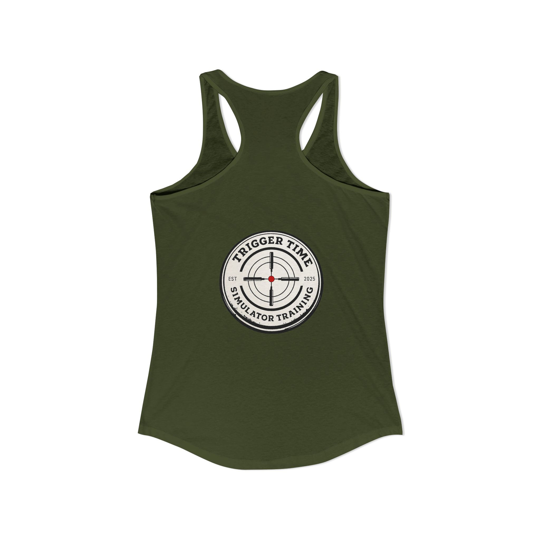 Trigger Time-Modern Tech Wordmark-Women's Ideal Racerback Tank