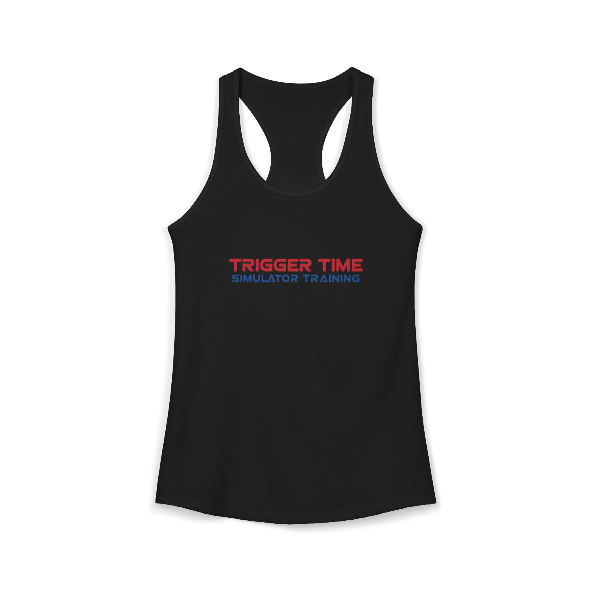 Trigger Time-Front only-Women's Ideal Racerback Tank
