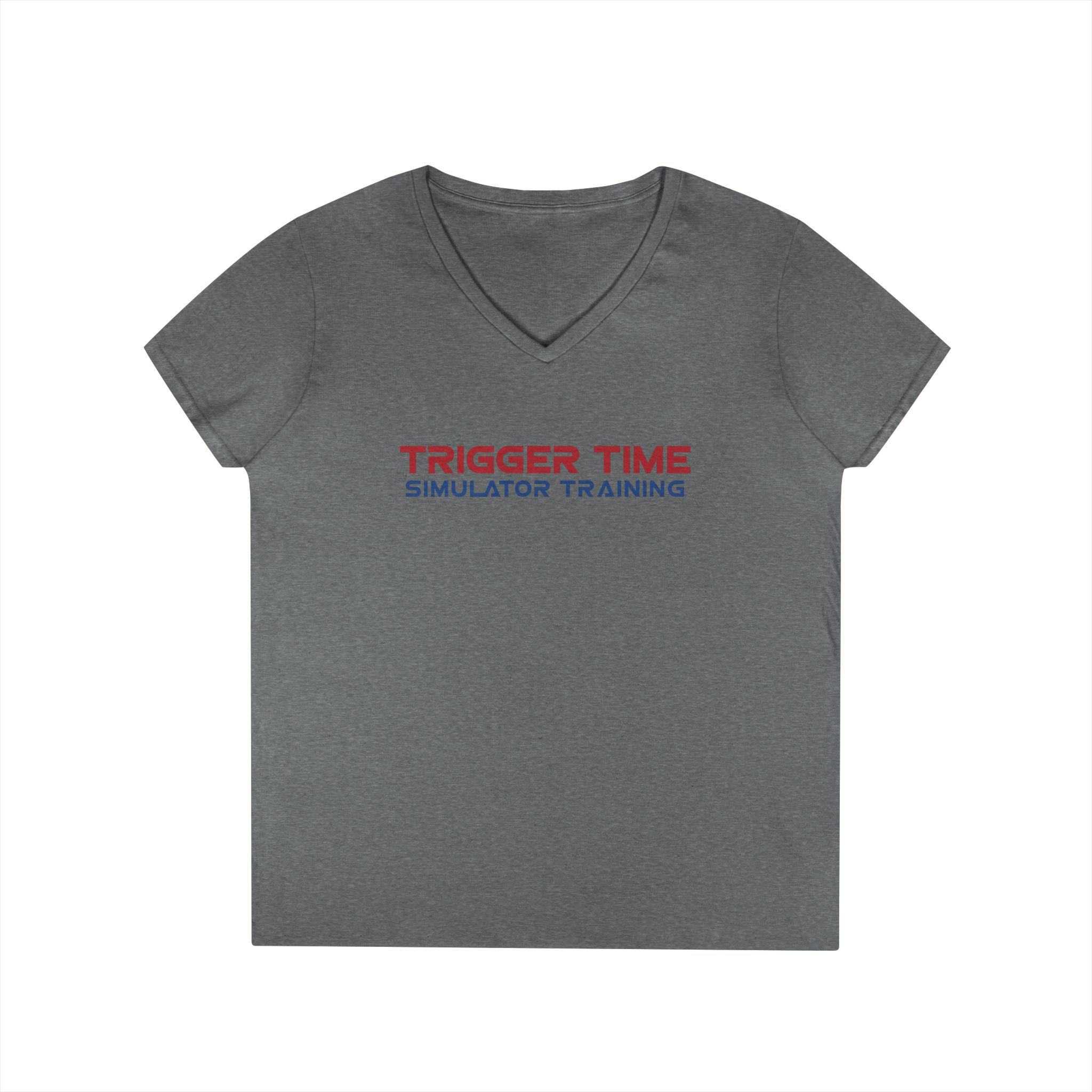 Trigger Time- Front only- Ladies' V-Neck T-Shirt