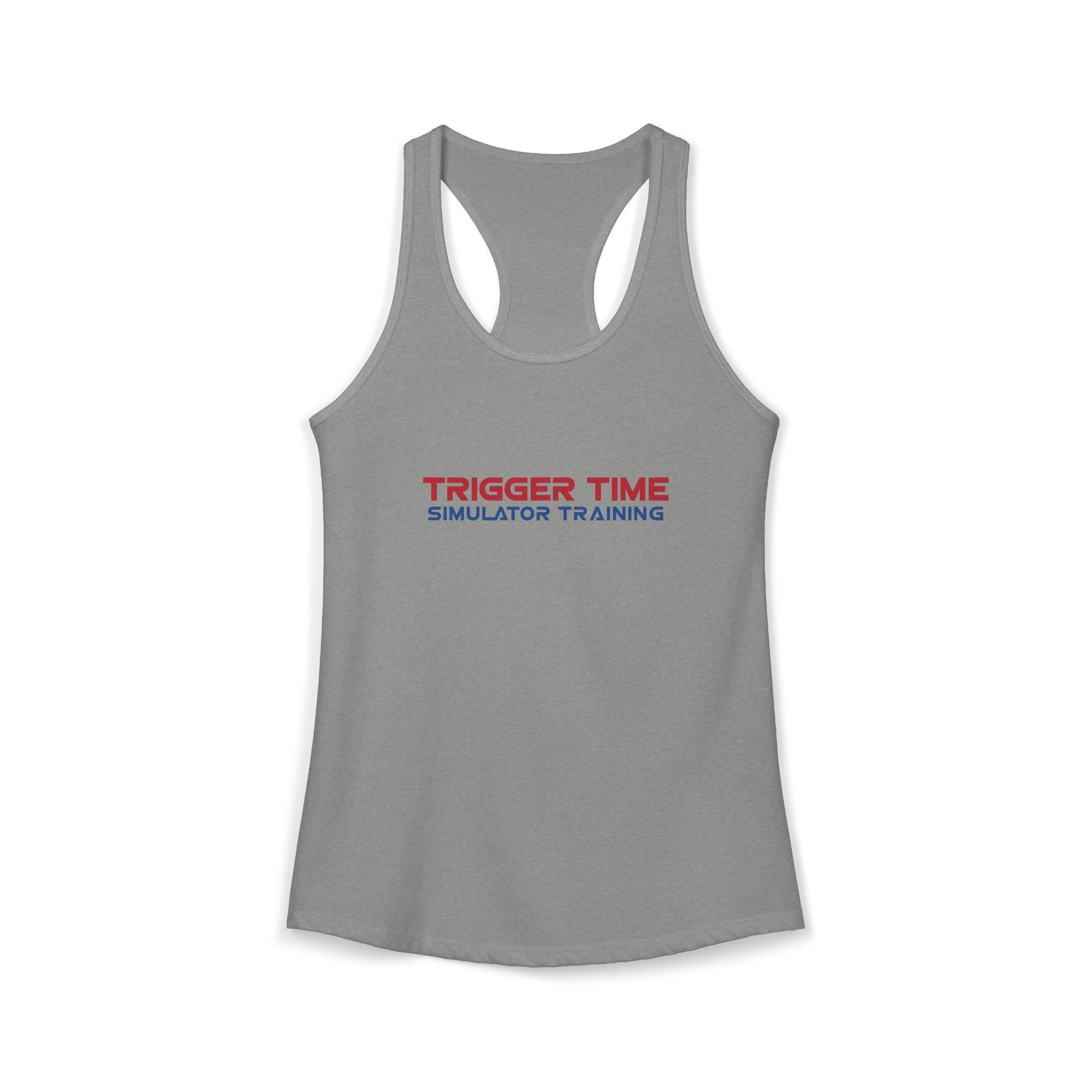 Trigger Time-Front only-Women's Ideal Racerback Tank