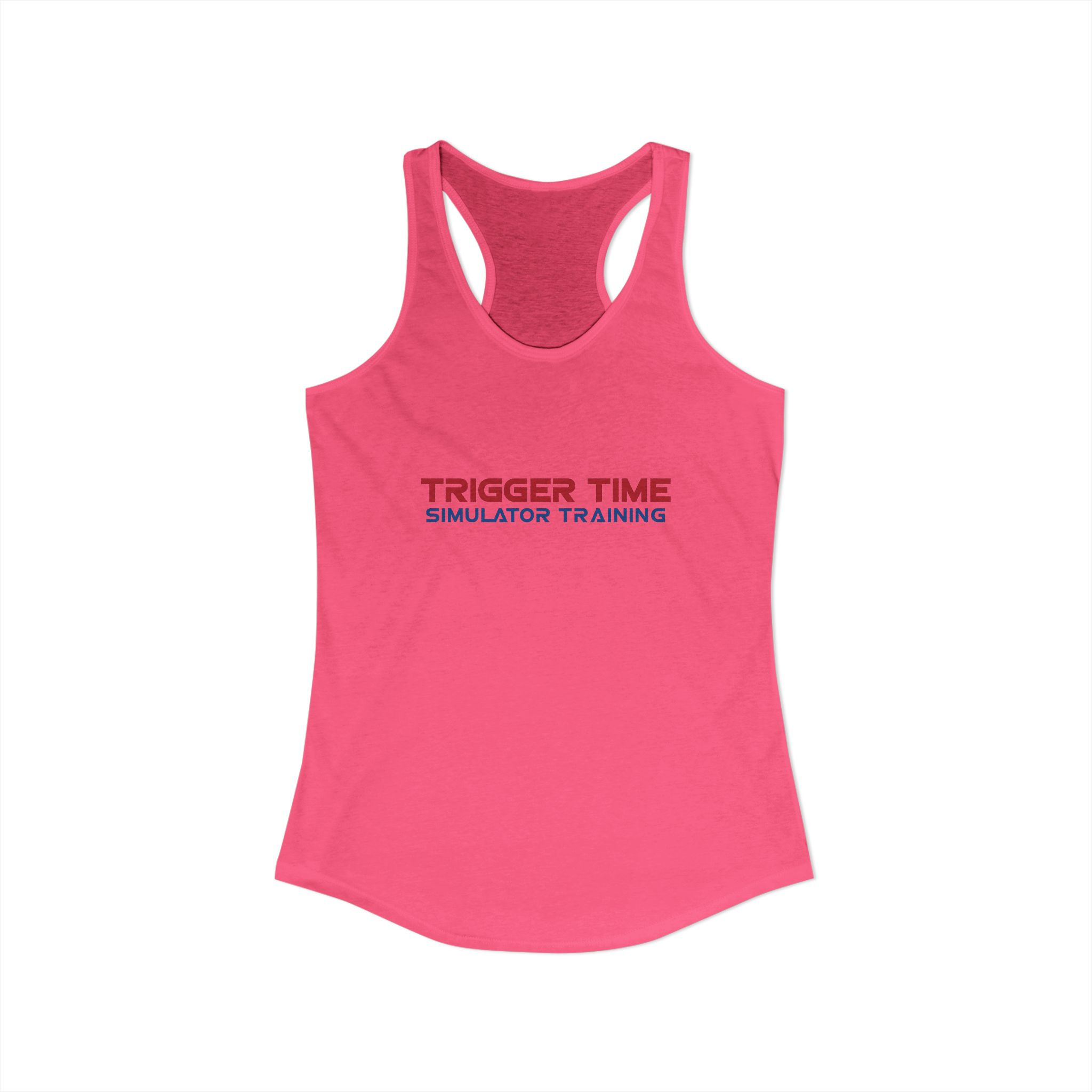 Trigger Time- Vintage Tactical Badge-Women's Ideal Racerback Tank
