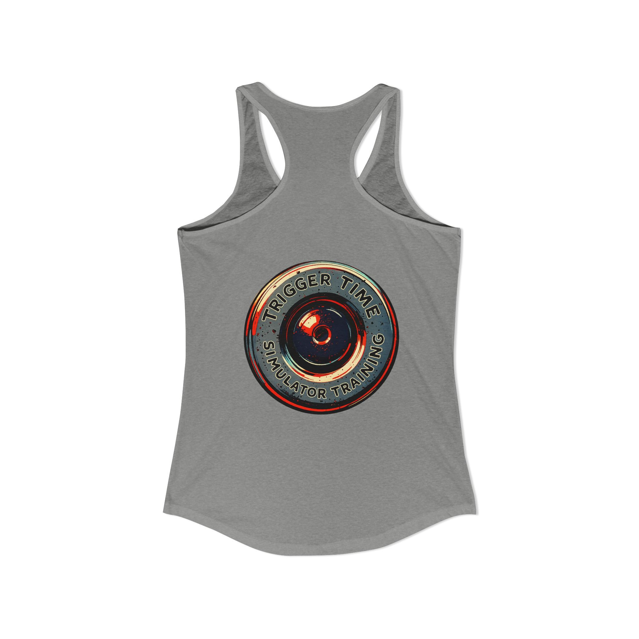 Trigger Time- Vintage Tactical Badge-Women's Ideal Racerback Tank