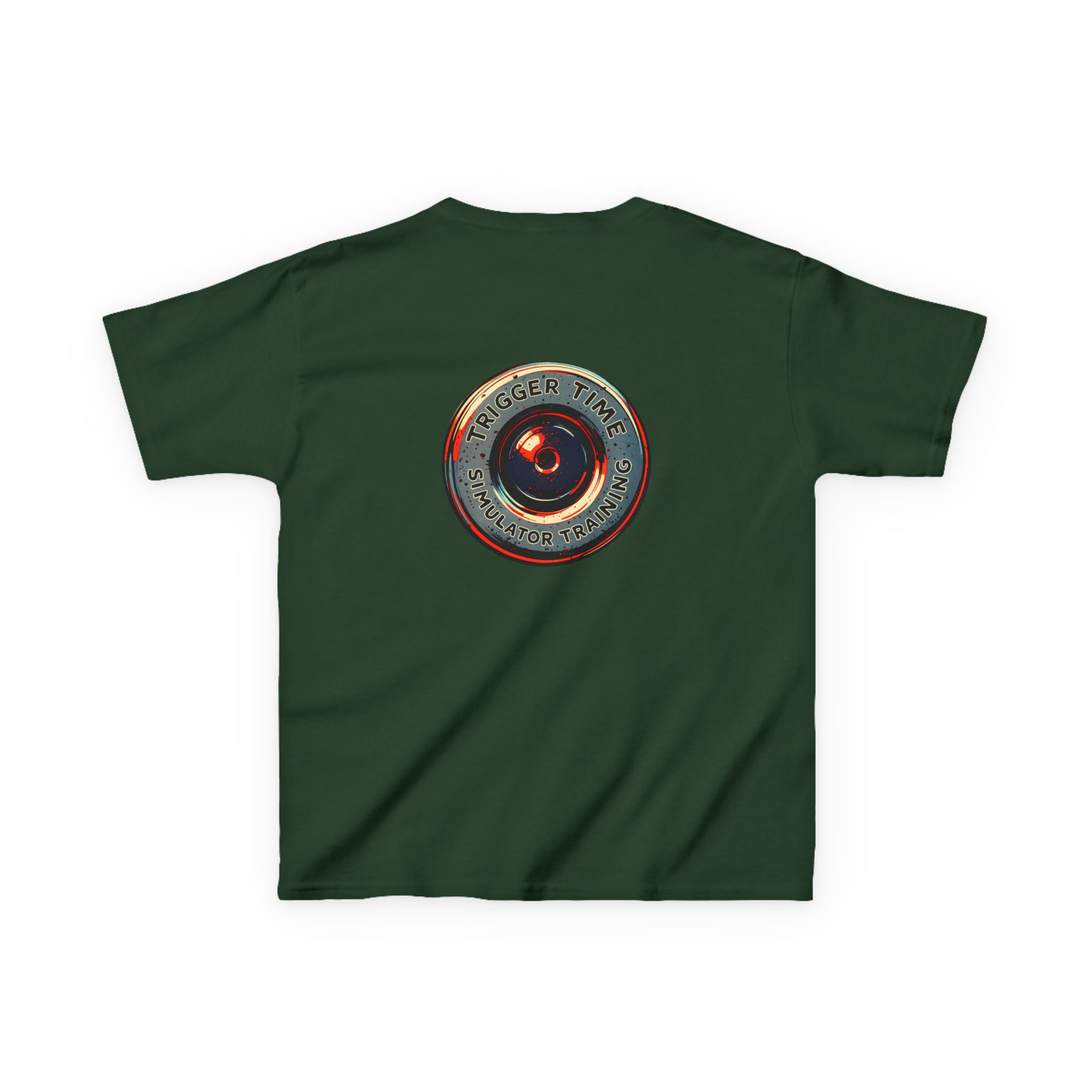 Trigger Time Front and Back Bullet Logo -Kids Heavy Cotton™ Tee