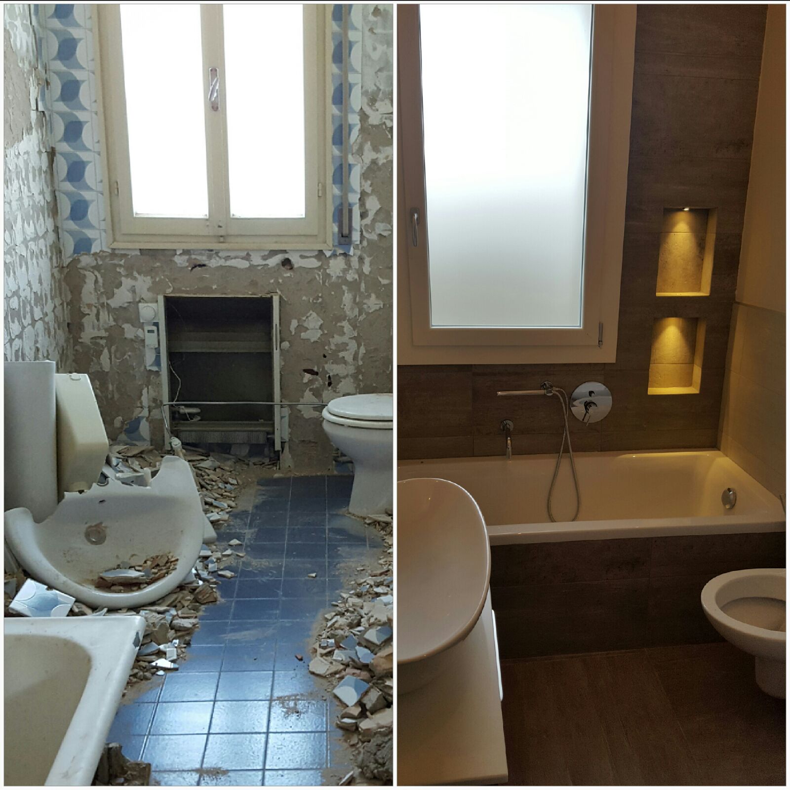 Bagno era vecchio ed ora è nuovo