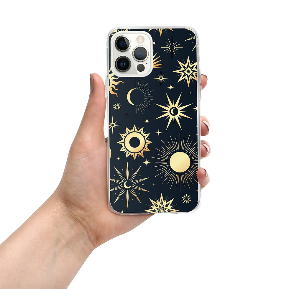 Thumbnail: Navy & Gold Celestial Clear Case for iPhone®