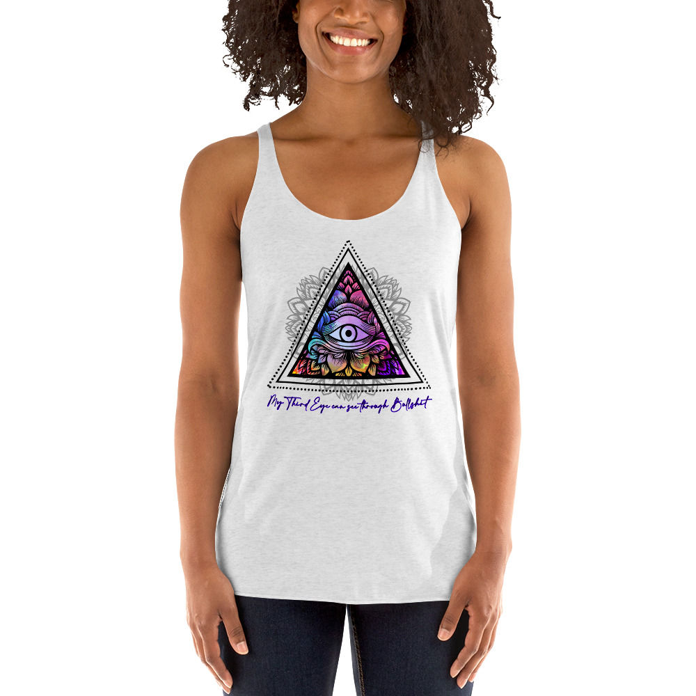 My Third Eye Women's Racerback Tank with Moon Phase Back