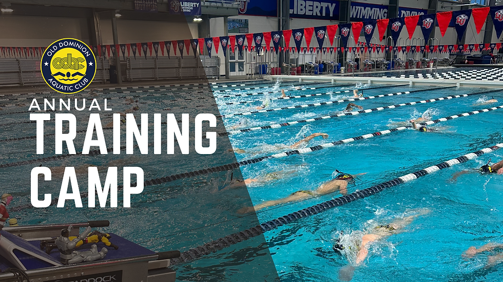 2024-2025 Old Dominion Aquatic Club senior swimmer training camp is officially underway