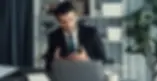 Man working with laptop