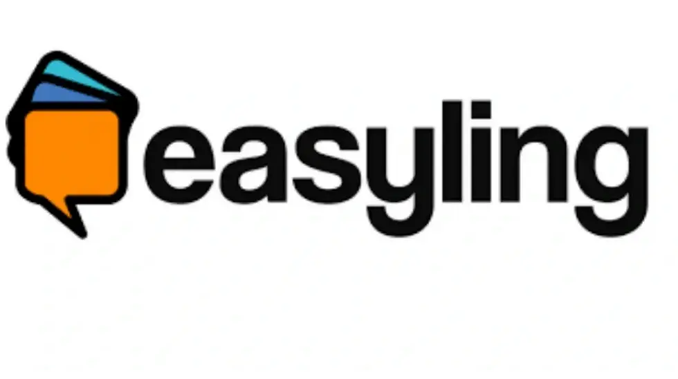 The Easyling logo, featuring an orange speech bubble and the word Easyling.