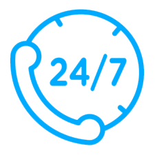 Icon 2 representing 24/7 locksmith availability with mobile units for emergency response.