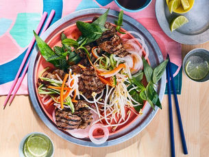 Thai-style grilled pork salad
