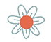 Close-up of thick memory foam washable play rug with floral design accent