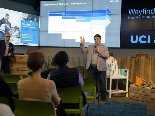 Wayfinder Teams Pitch to Large Crowd for Showcase at the Cove @ UCI