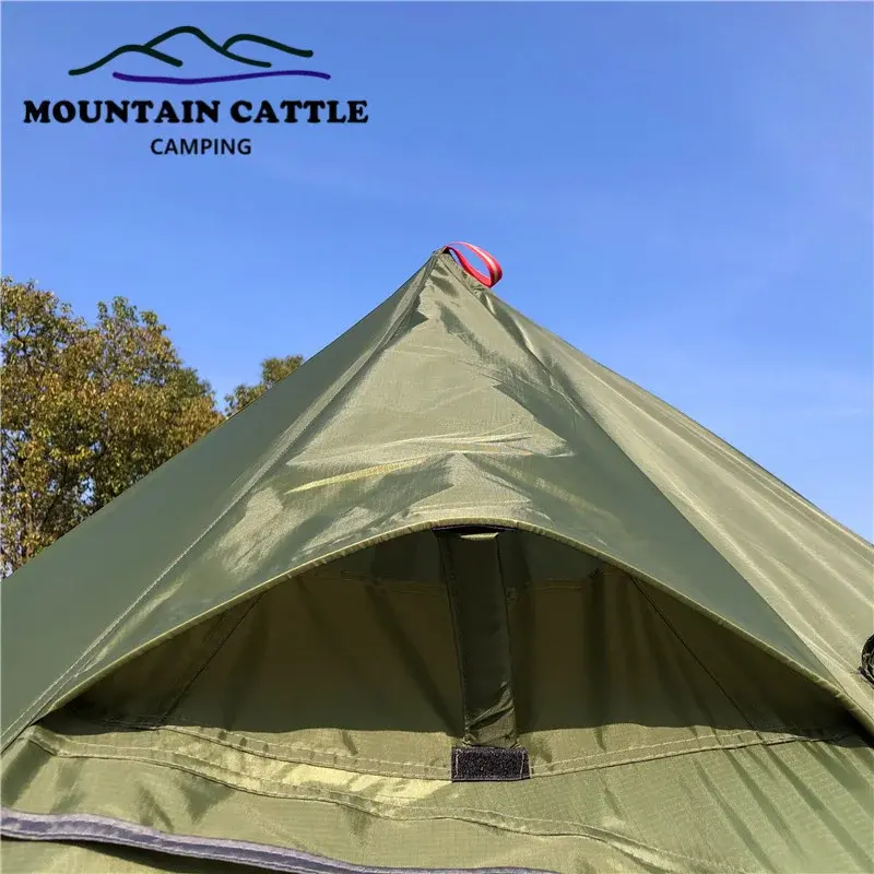 Thumbnail: 3-4 Person Ultralight Large Rodless Camping Tent w/Awning MUPAE.COM