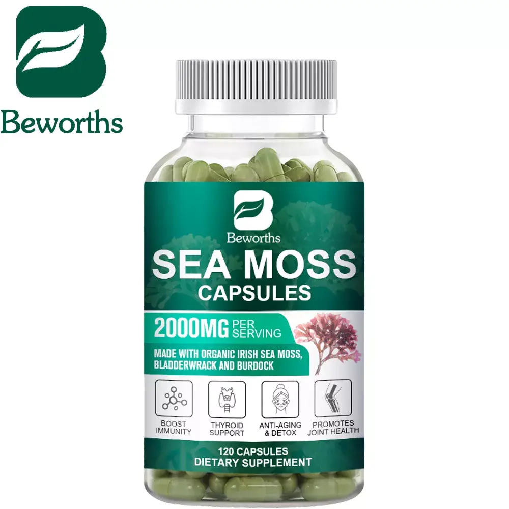 BEWORTHS Vegetarian Diet Organic Sea Moss Capsule MUPAE.COM