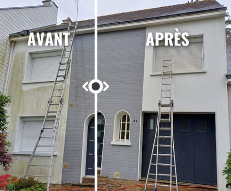 Démoussage façade Richard peinture