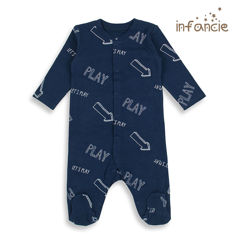 Thumbnail: 2 in a pack Footed Babygrowers