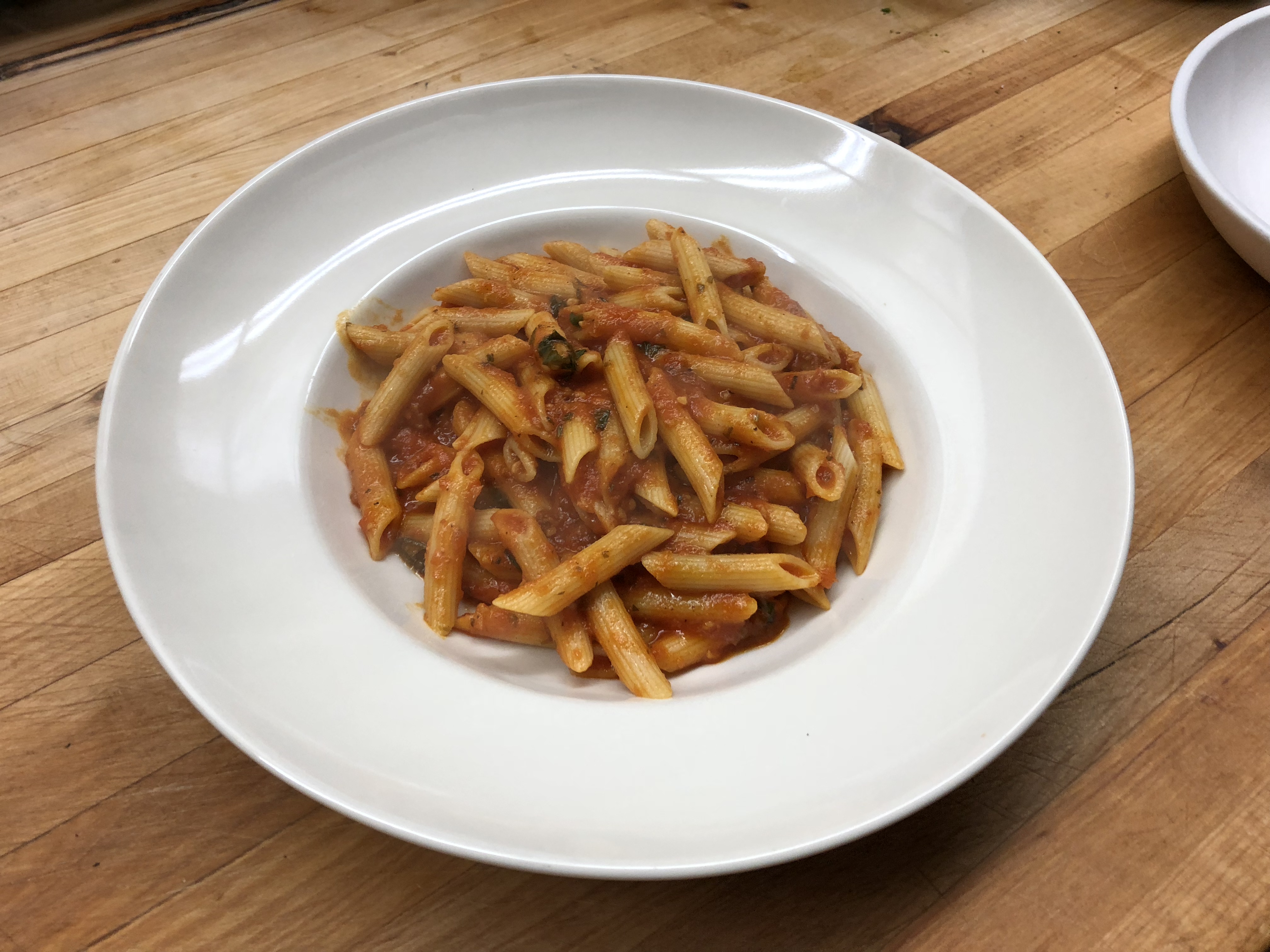 Penne Carmine spicy tomato sauce