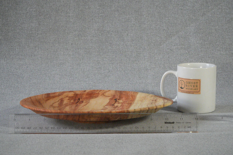 Thumbnail: Large Diameter Honey Locust Platter Demonstrating the Beauty of Nature with scale