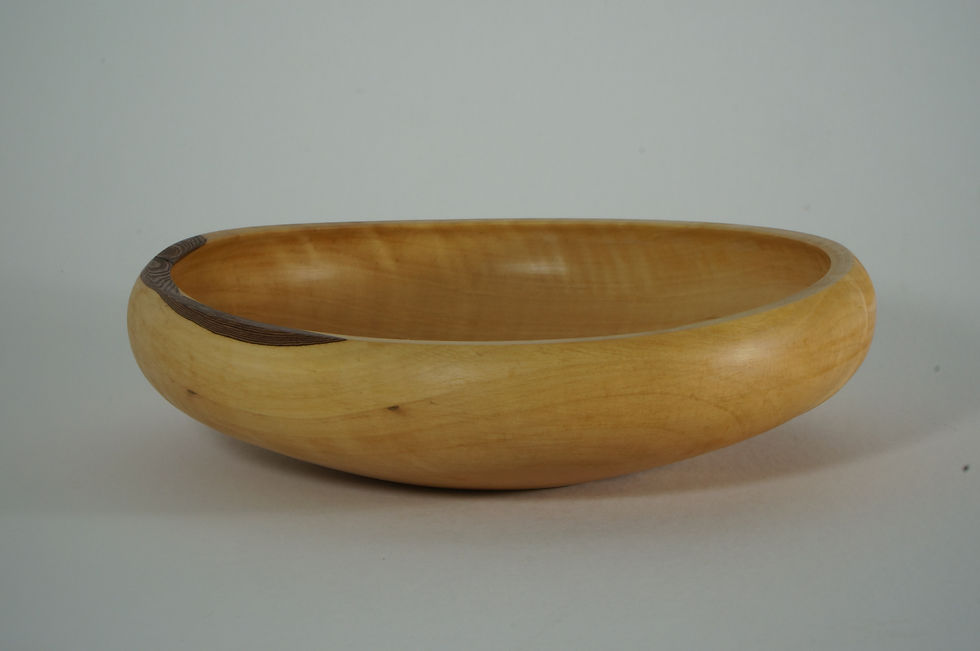 Bradford Pear Bowl from Branch Wood with Live Edge Side 1