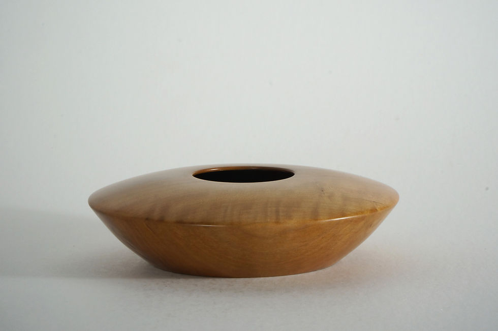 Jupiter Series Bowl with Flame Figure and Red Interior Side 1