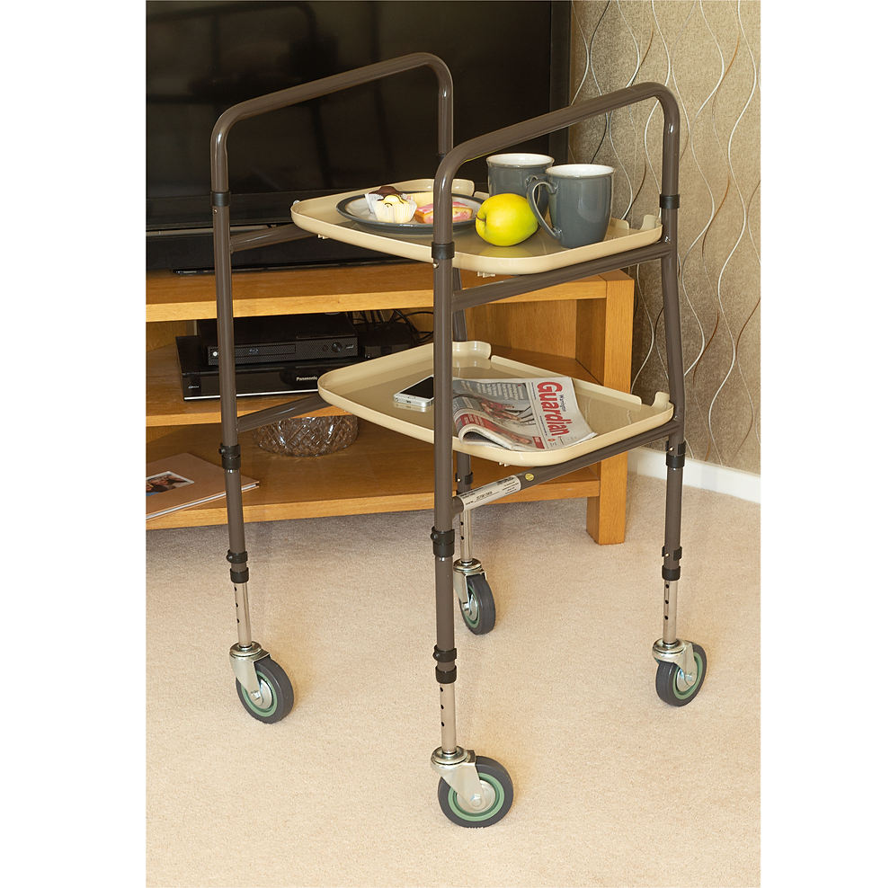 Thumbnail: Height Adjustable 'Strolley' Tea Trolley