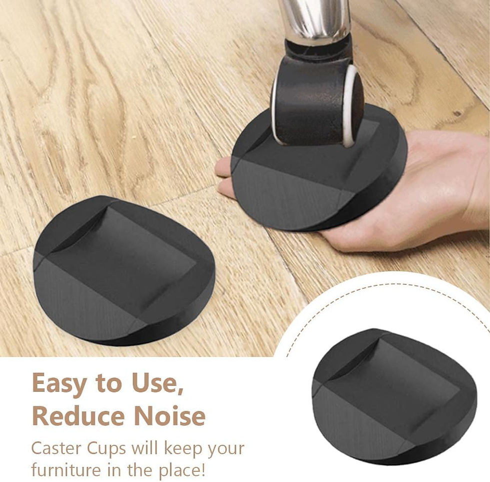 Thumbnail: Rubber Castor Cups Sheffield Mobility Set of 4 Floor