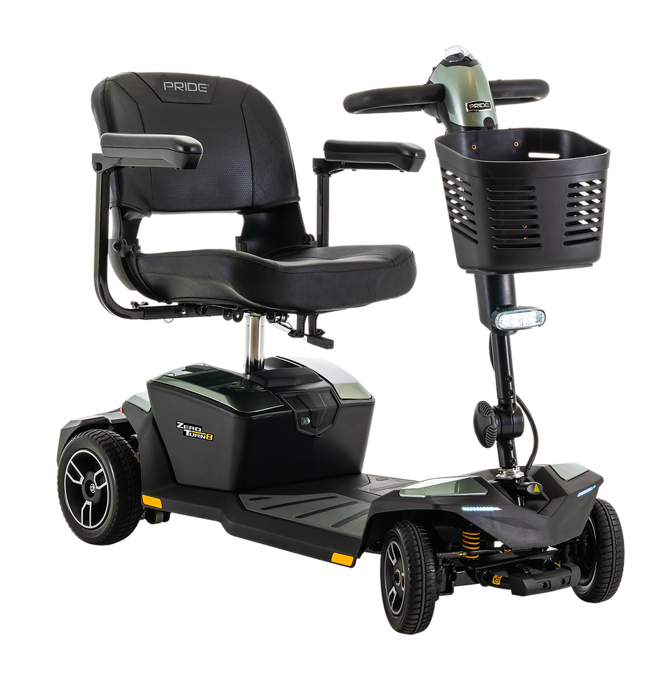 Thumbnail: Pride Jazzy Zero Turn 8 portable mobility scooter