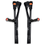 Thumbnail: 1x Pair of Flexyfoot Open Cuff Carbon Fibre Folding Crutches