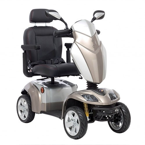 Thumbnail: Kymco Agility 8 MPH Mobility Scooter - Front Right Mink