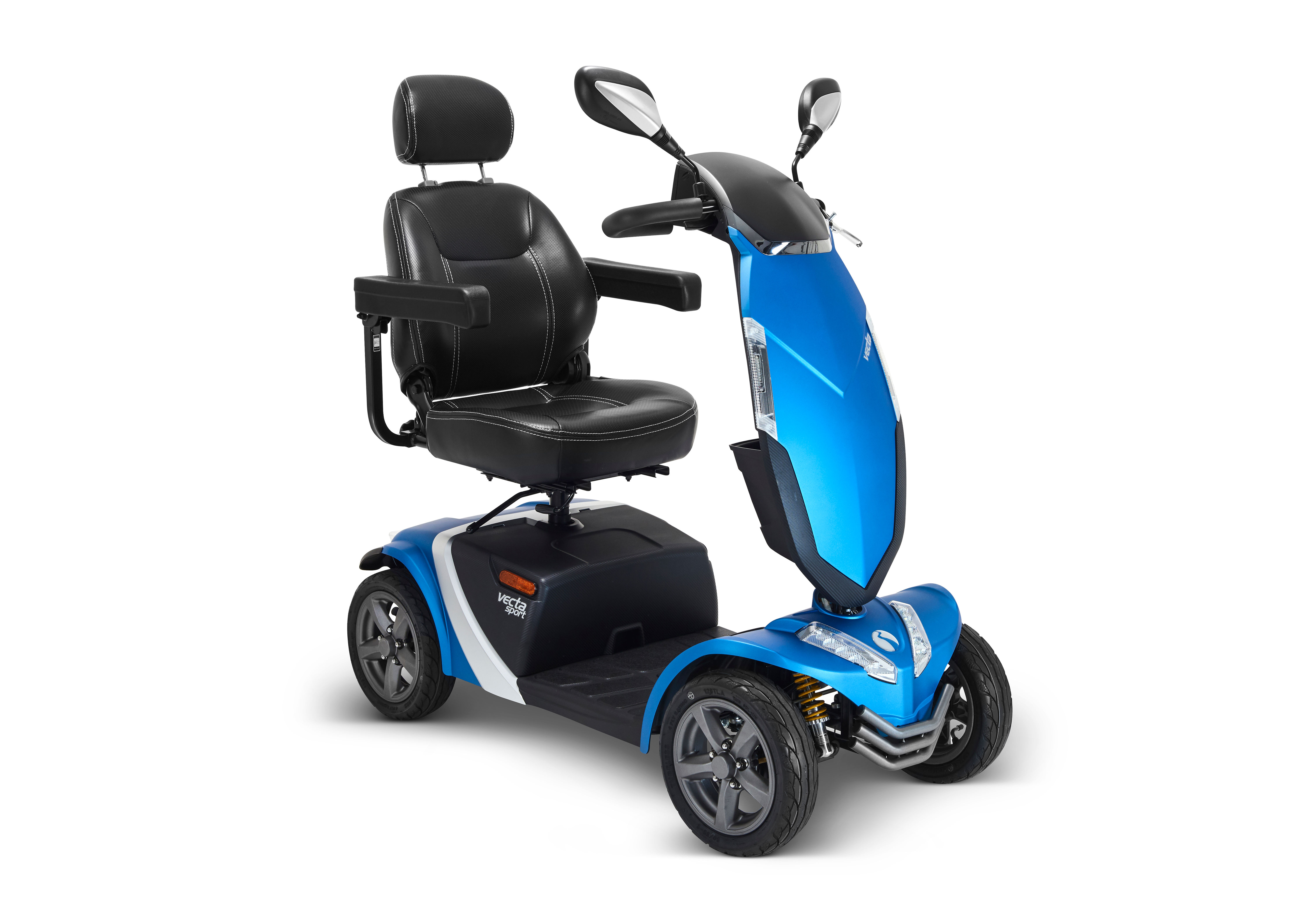 Electric Mobility Vecta Sport 8MPH Mobility Scooter - Front Right Blue